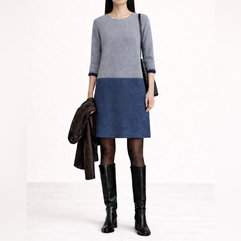 WHITE STUFF - Colourblock Knit Dress | UK 10